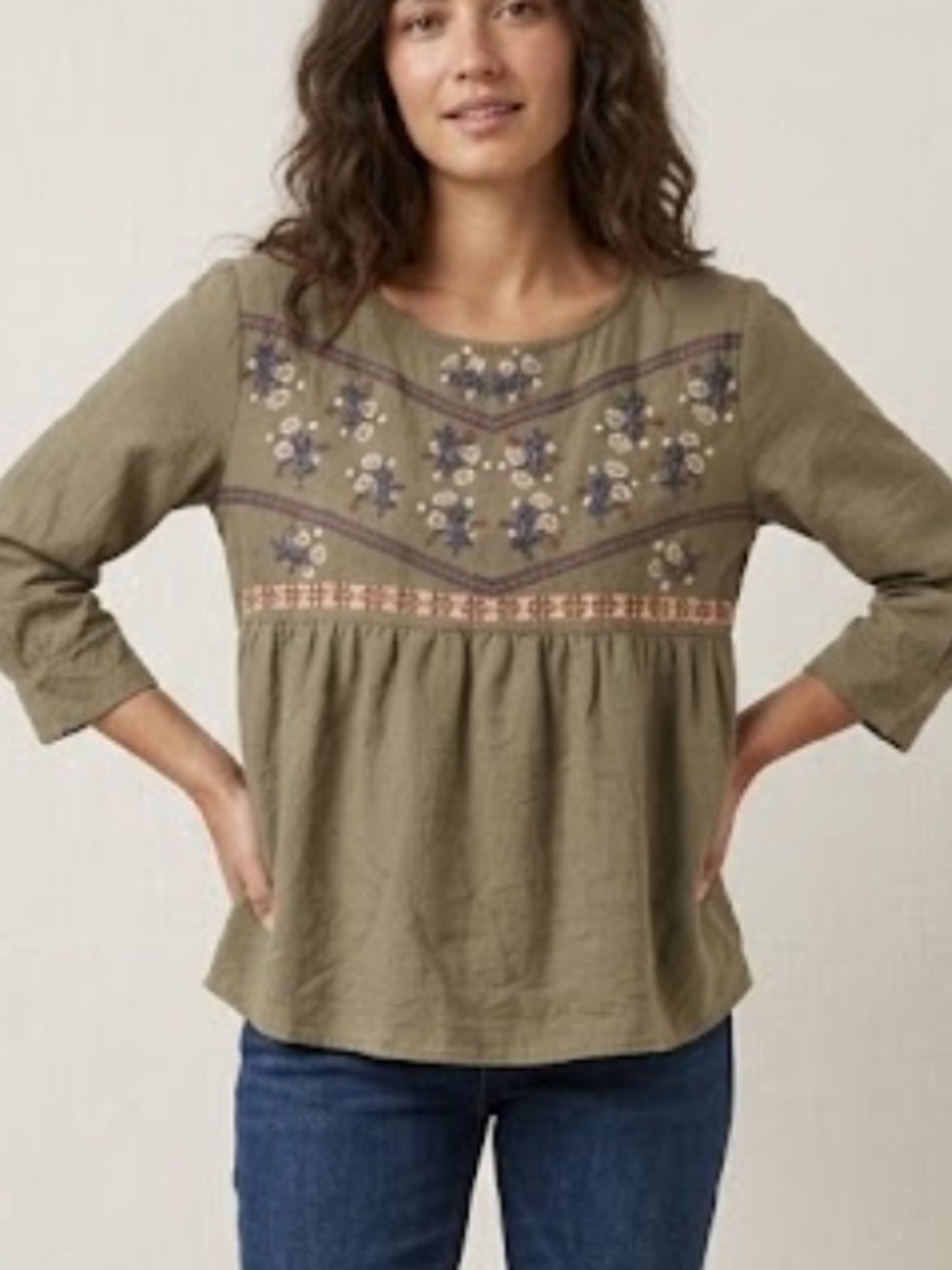 Polagram Embroidered Top